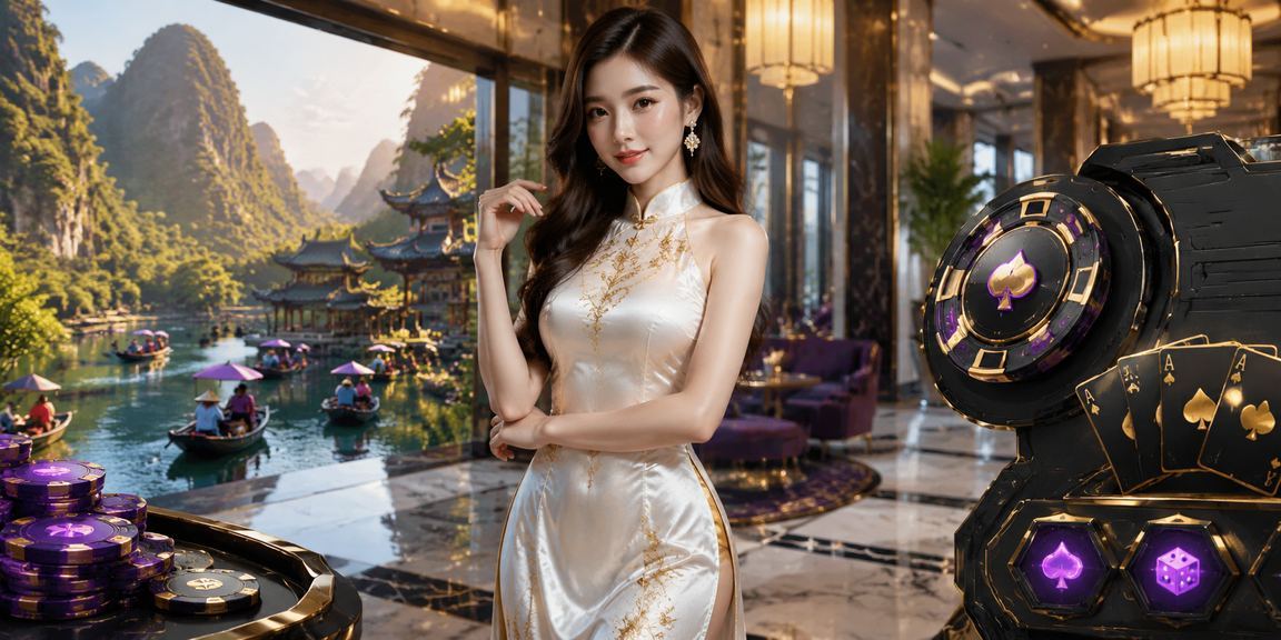 Người mặc áo dài tại Ninh Bình trải nghiệm game trực tuyến và jackpot trên thiết bị di động